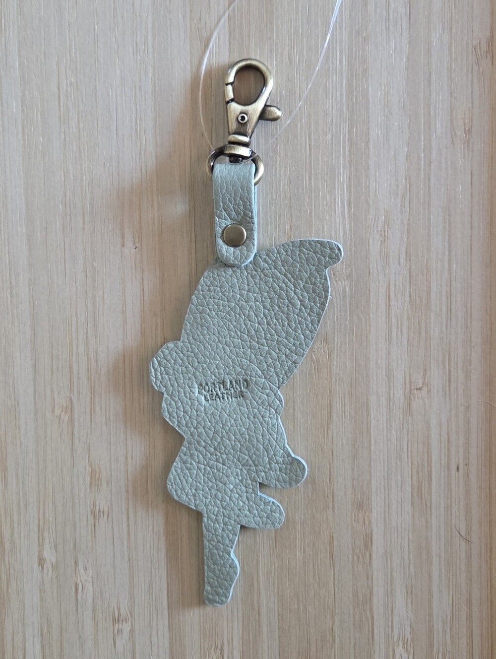 Portland Leather Fairy Keychain Bagcharm in Pistachio - Picture 3 of 3